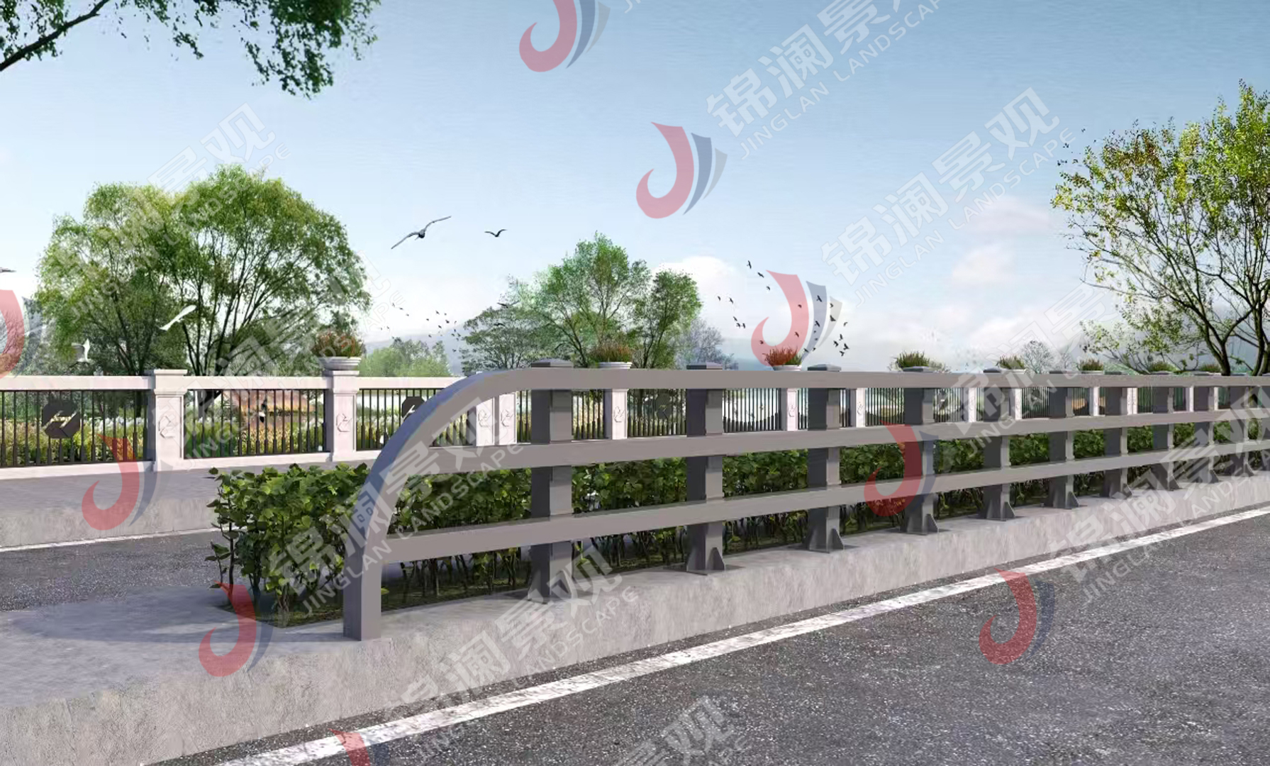 專業橋梁各類景觀人行道欄桿