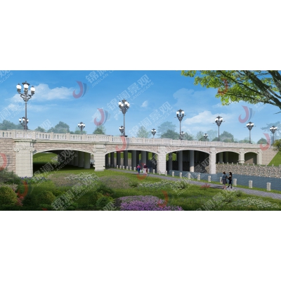 錦瀾鑄造石橋梁裝飾鑄造石欄桿設(shè)計方案