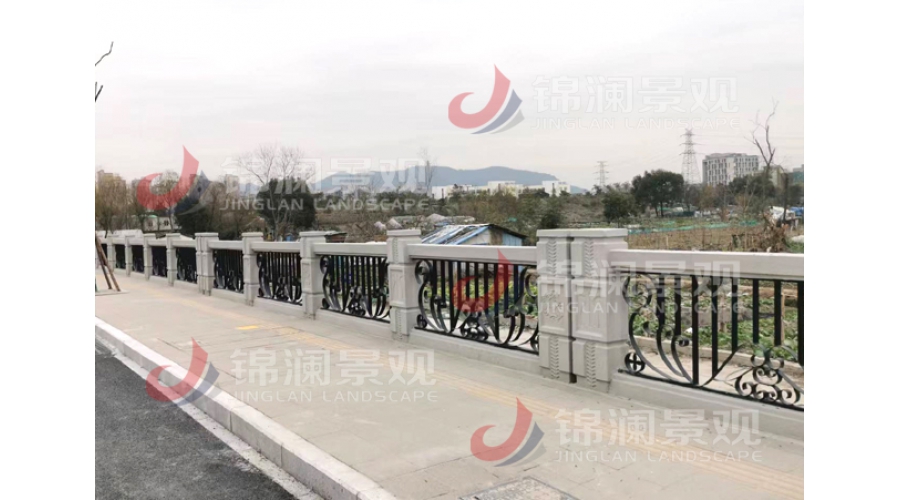 鑄造石復合河道欄桿